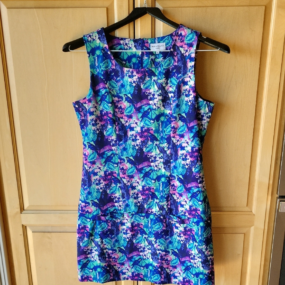 Wolf & Whistle Floral Sleeveless Dress